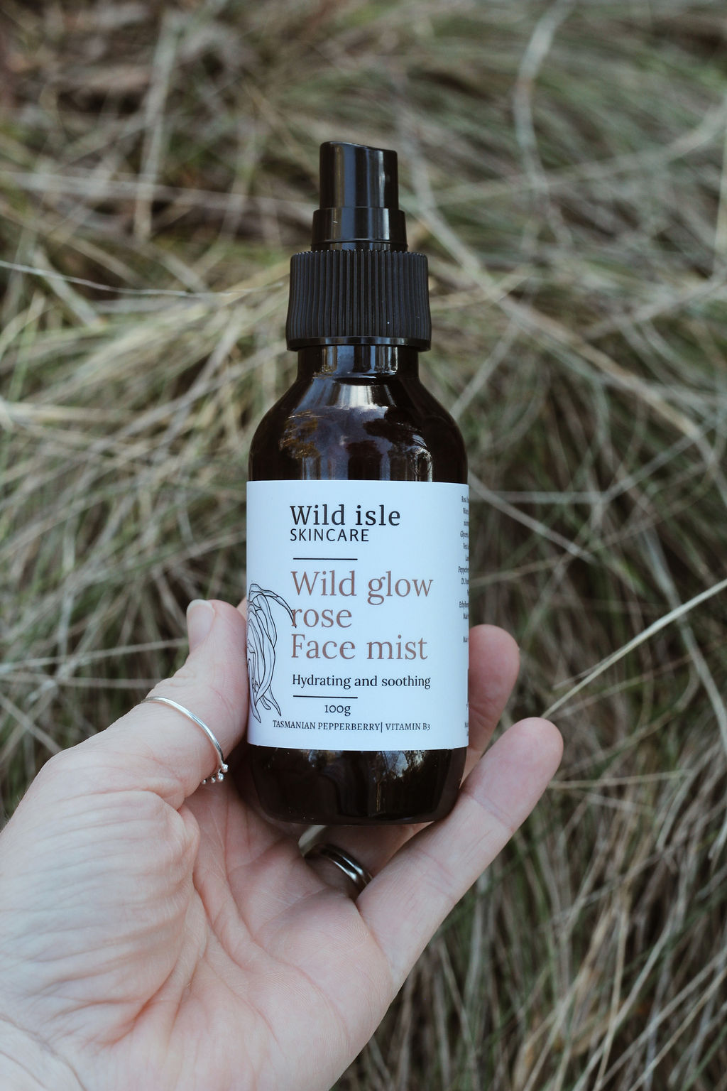 wild glow rose face mist wild isle